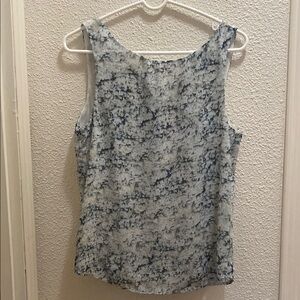 H&M Blue Marble Sleeveless Top